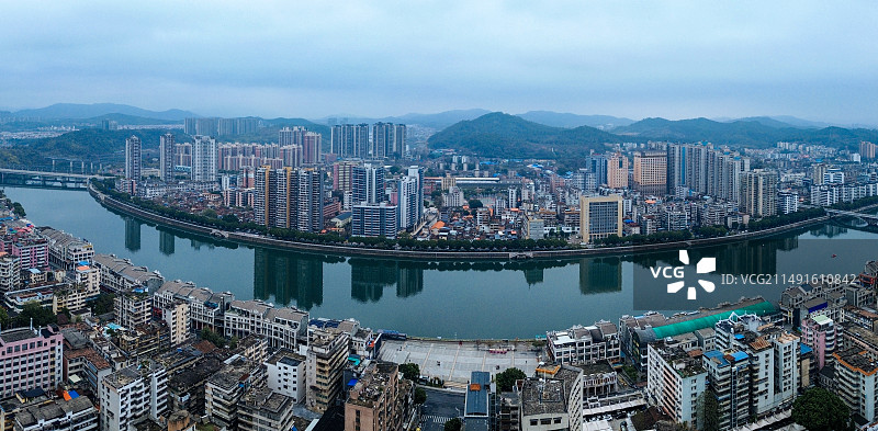 韶关 帽峰公园 武江 升平大厦 金旭大厦 中港大厦 风采楼 航拍图片素材