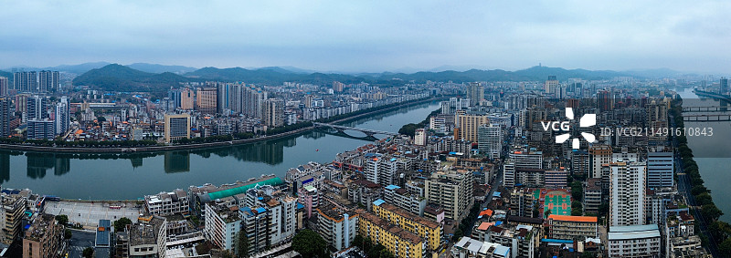 韶关 帽峰公园 武江 升平大厦 金旭大厦 中港大厦 风采楼 航拍图片素材