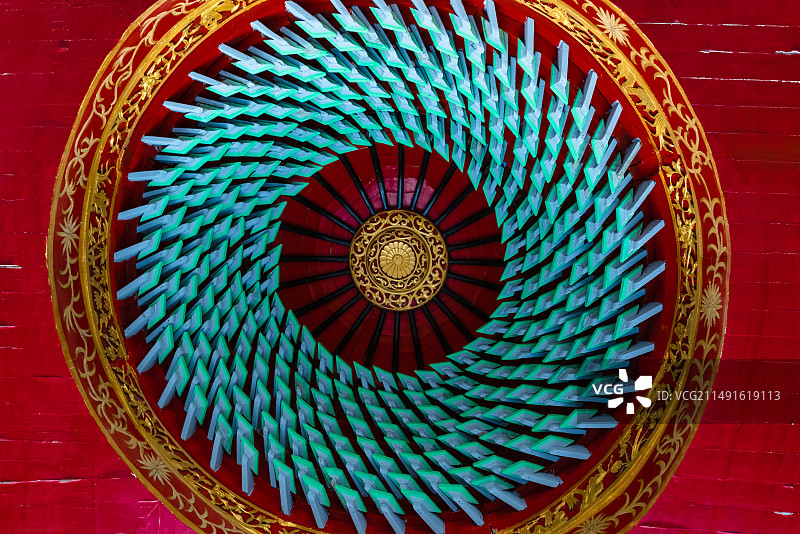 中国传统古建筑，古戏台图片素材