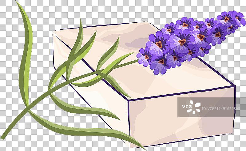 手工薰衣草精油皂图片素材