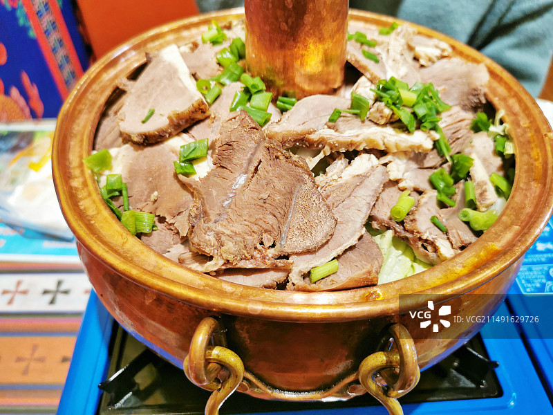 牦牛肉火锅图片素材