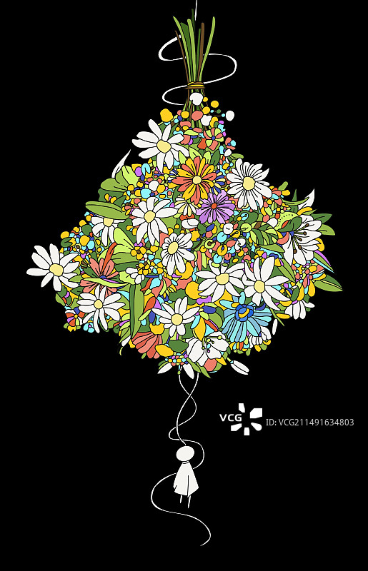 撒满鲜花图片素材