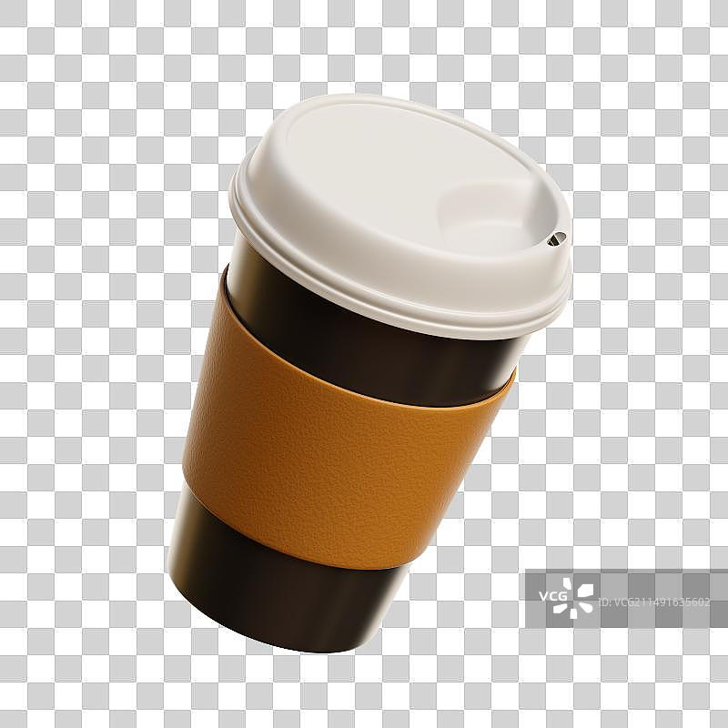 黄橙色3D卡通精致快餐食物图片素材