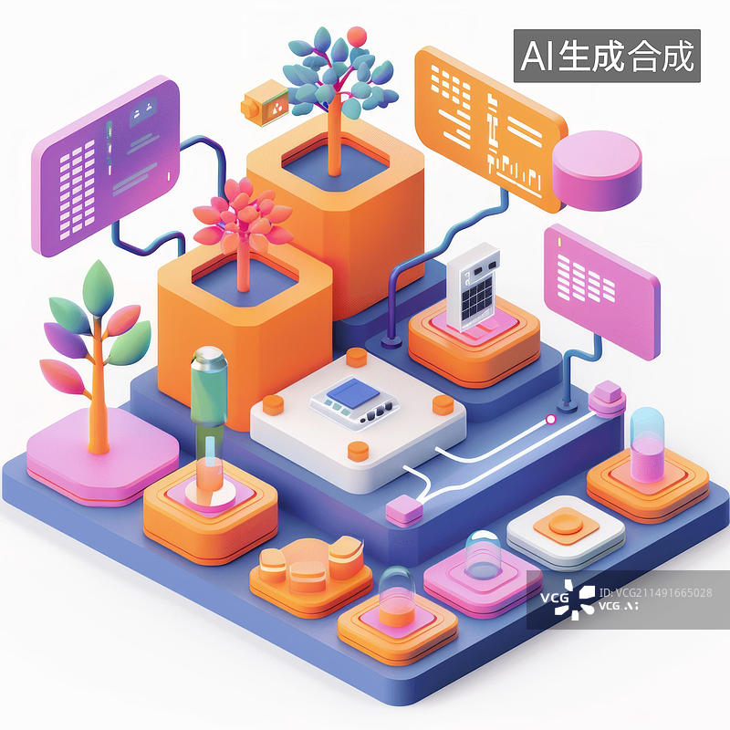 【AI数字艺术】未来温室图片素材