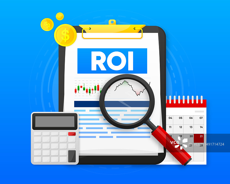 投资回报率概念图片素材