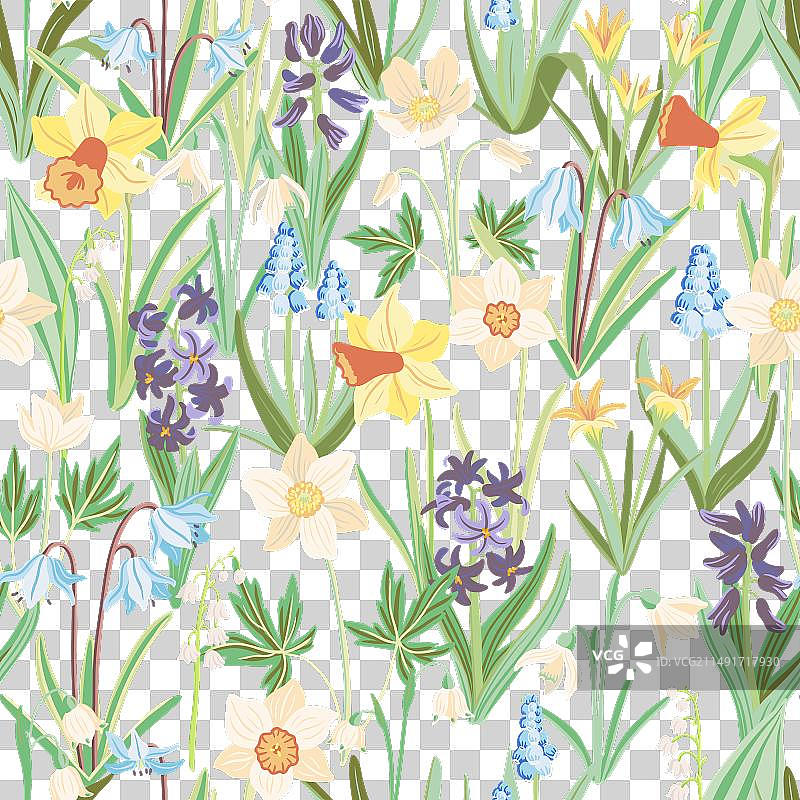 花卉无缝图案图片素材