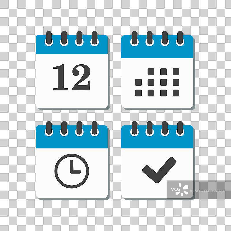 12号日程应用定时器完成日历图标图片素材