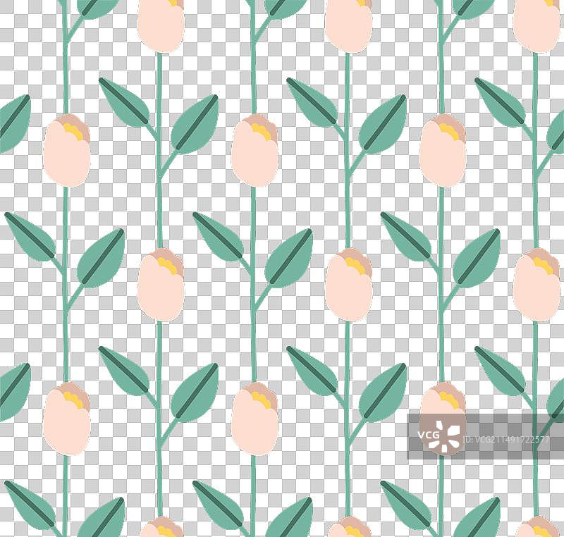 玫瑰花蕾花篱无缝图案图片素材