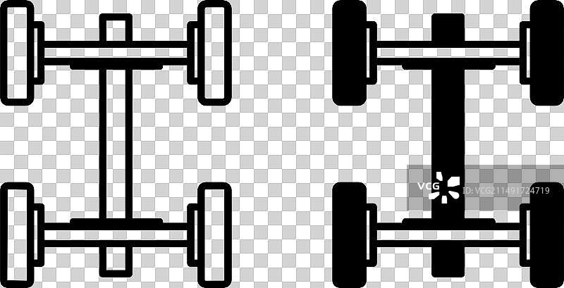 对齐服务图标黑白图标图片素材