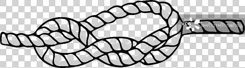 手绘航海结绳索图片素材