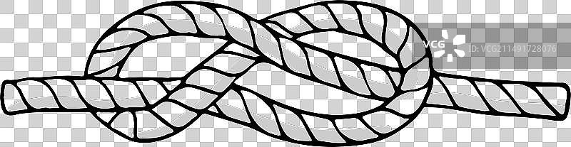 航海风格绳结绘制图片素材