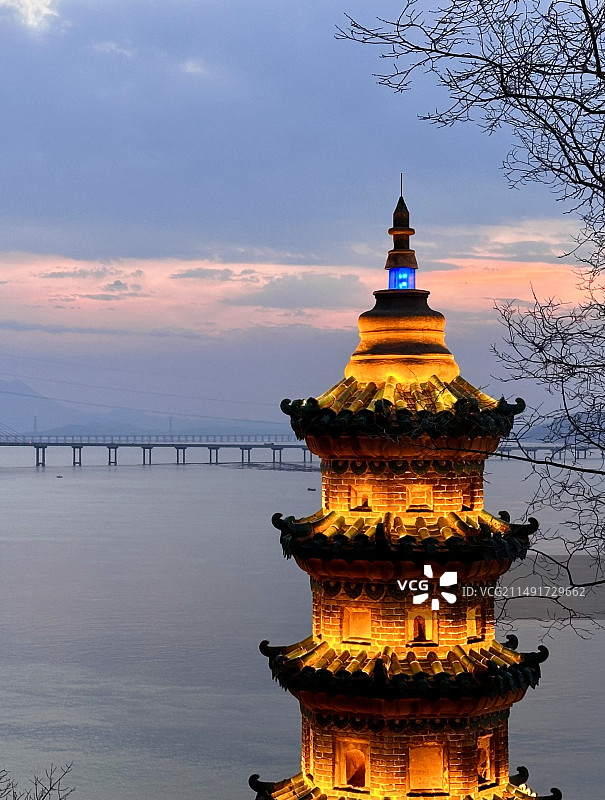 鄱阳（湖）晚钟图片素材