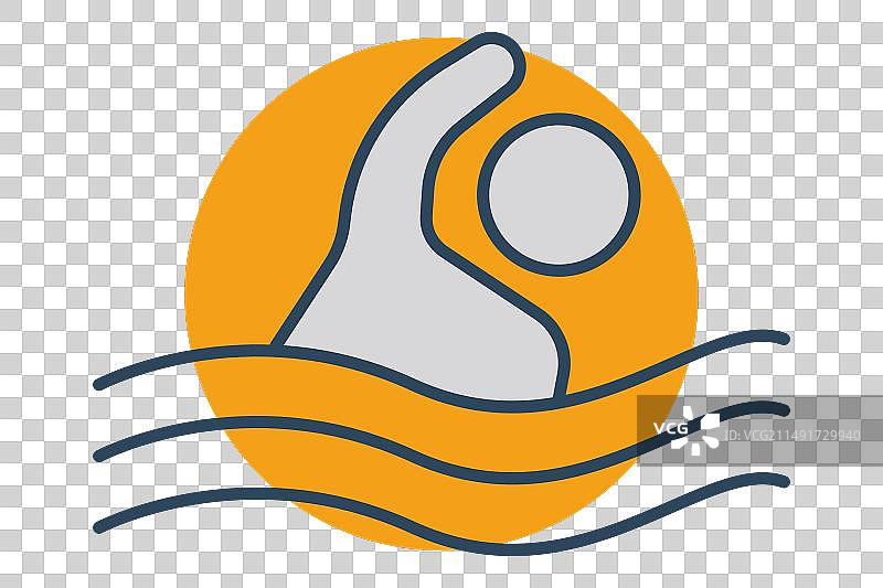 游泳人物图标图片素材