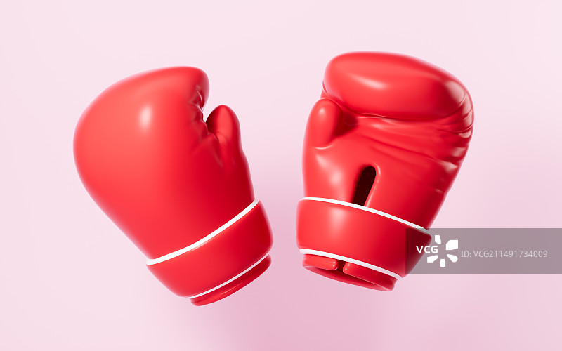 卡通拳击手套模型3D渲染图片素材