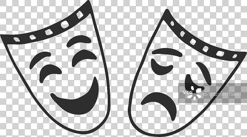 戏剧面具：喜剧与悲剧图片素材