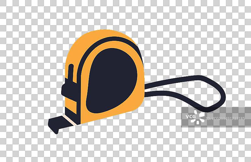 卷尺米尺卷尺图标长度和尺寸图片素材