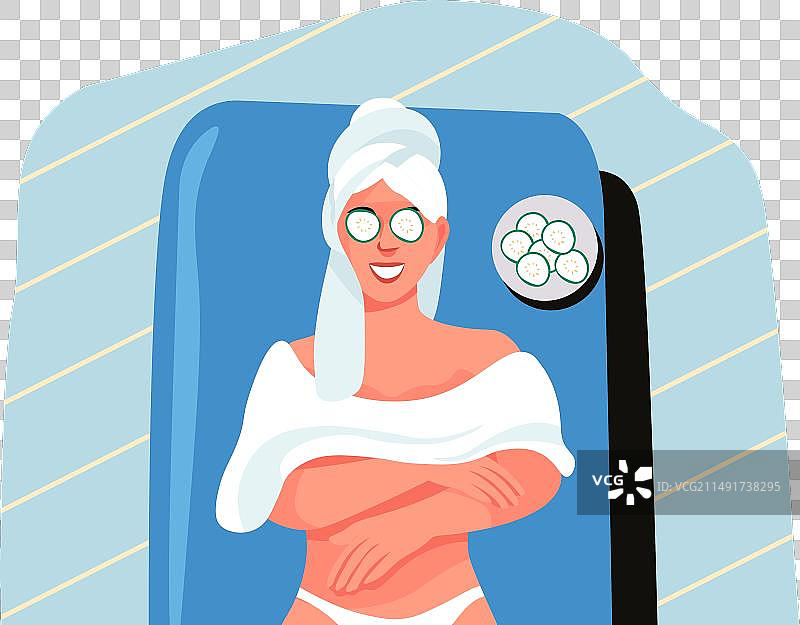 放松面部护理图片素材