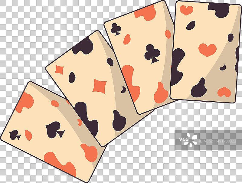 复古风扑克牌套装图片素材