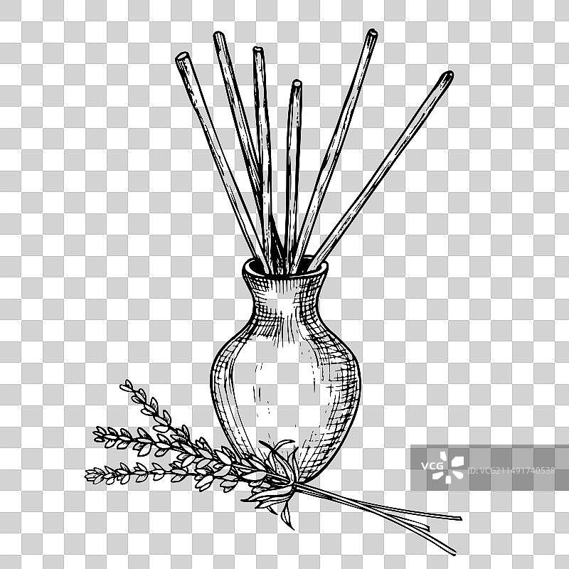 薰衣草香薰图片素材