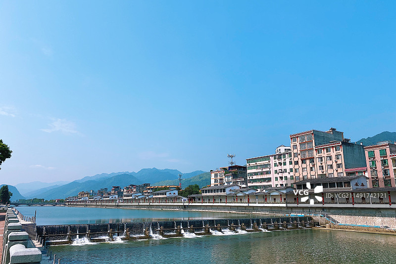 清远市连南瑶族自治县三江河全景图片素材