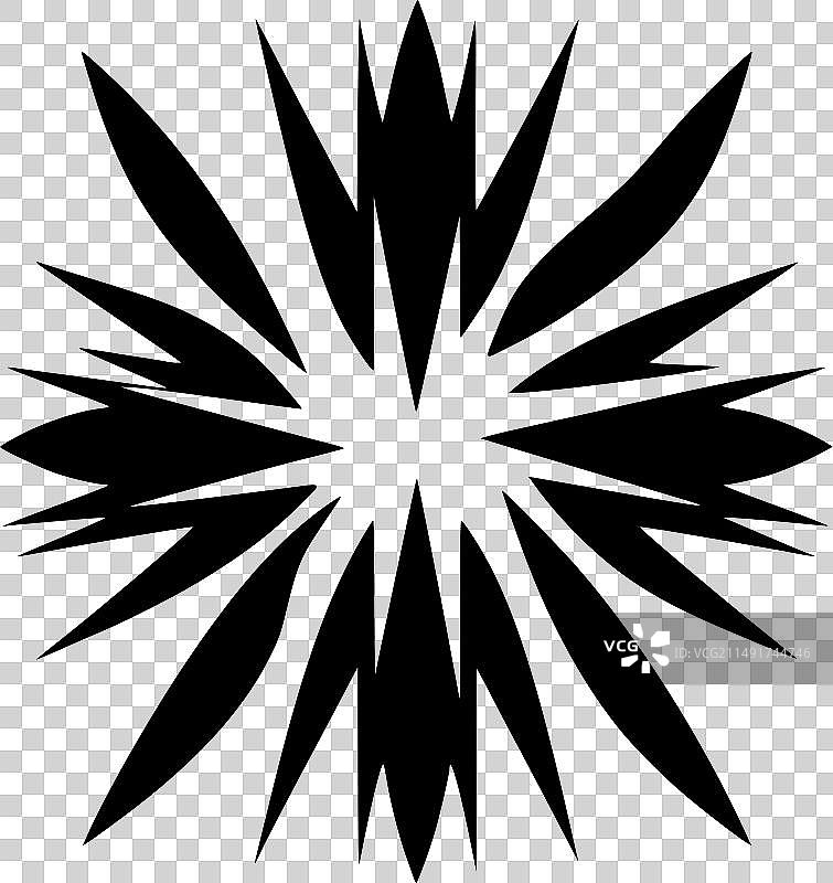 爆炸极简剪影图片素材