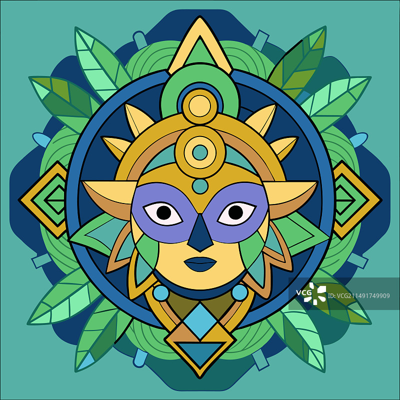 民族风伊卡特图案艺术图片素材