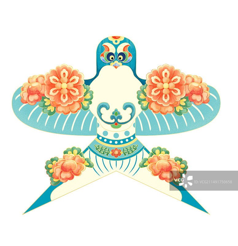 国潮小元素纸鸢图片素材