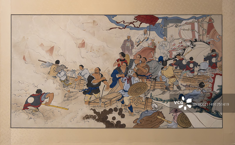 虎门销烟 中国国家博物馆图片素材