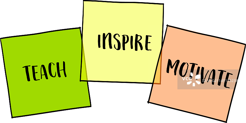 教学激励提醒便签图片素材