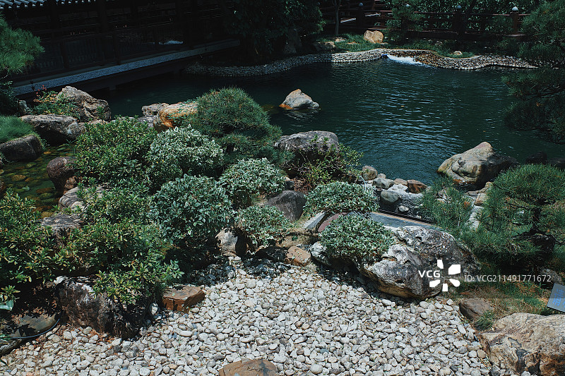 广东省韶关市乳源瑶族自治县云门寺唐风日式园林庭园设计图片素材