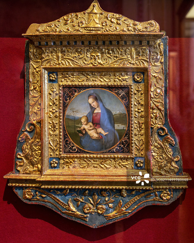 俄罗斯圣彼得堡冬宫博物馆藏（国立艾尔米塔什博物馆）拉斐尔名画 康那斯圣母图片素材