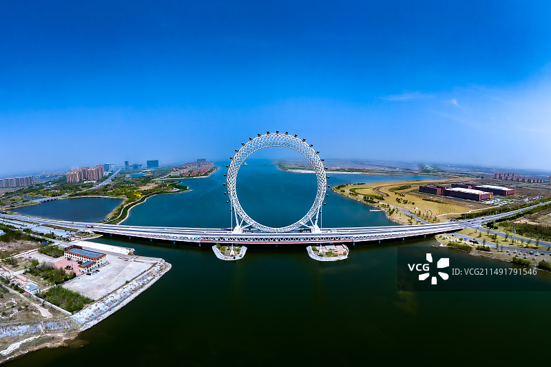 潍坊滨海新区摩天轮图片素材
