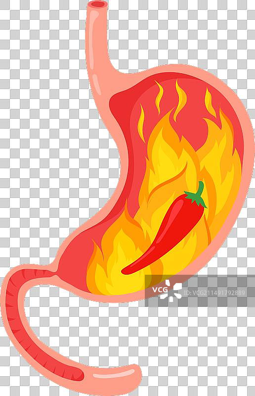 食物导致胃部不适图标图片素材