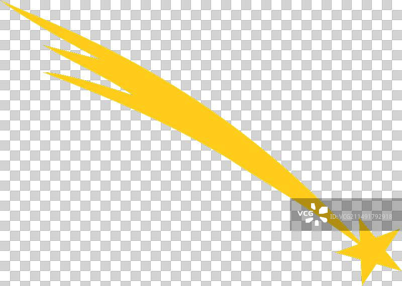 流星图标黄色流星符号图片素材