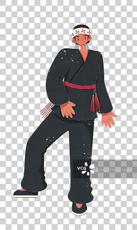 瑶族花篮瑶服饰男子图片素材