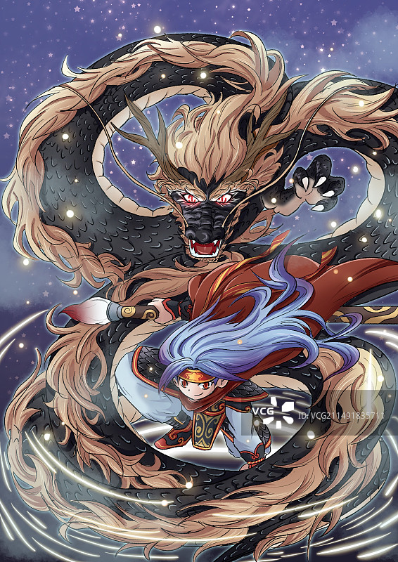 与龙同行1图片素材