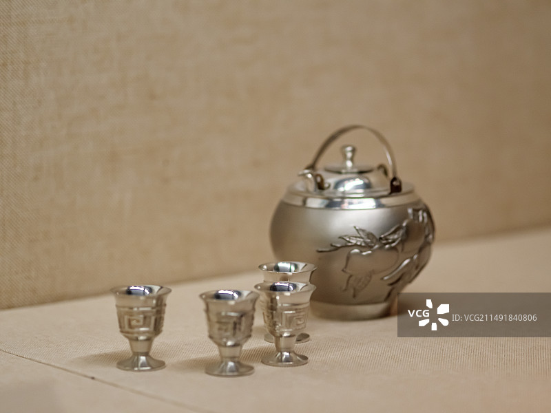 清朝外销的银制品图片素材