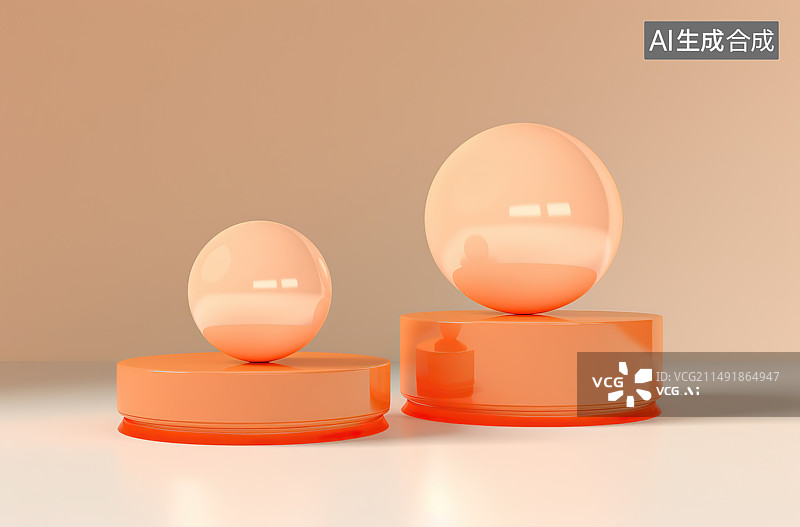 【AI数字艺术】白色背景下桌子上容器的特写镜头图片素材