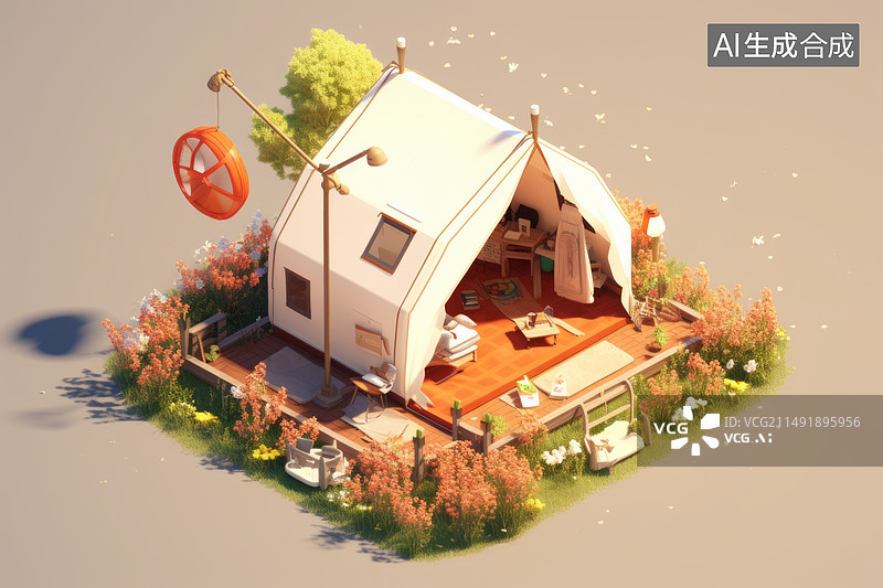 【AI数字艺术】露营野营素材图片图片素材