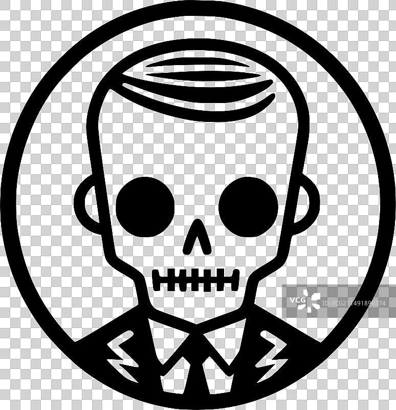 高品质骷髅标志 - 适用于T恤图片素材