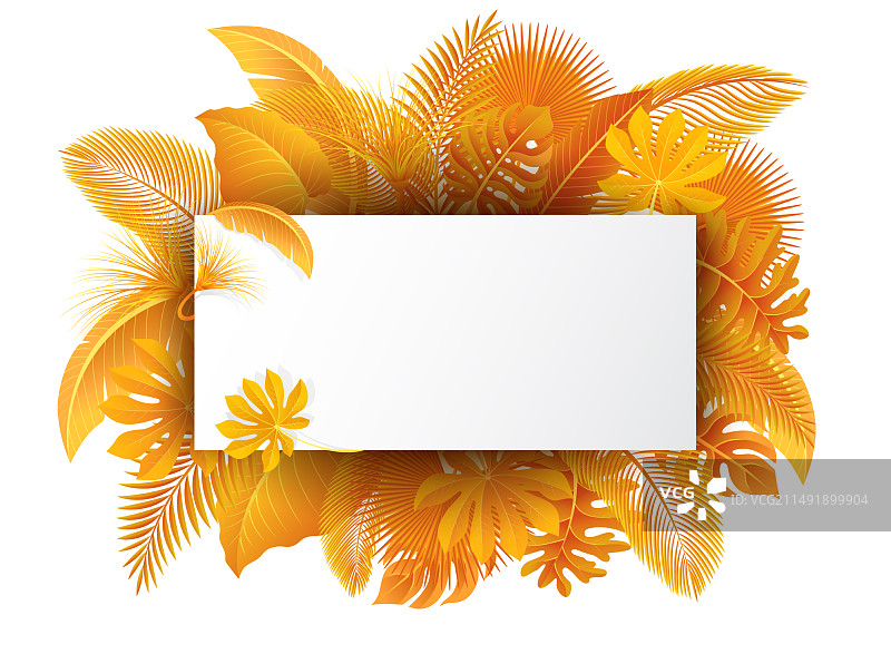 黄色热带文字空间标志图片素材