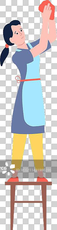 专业清洁女工家政服务图片素材
