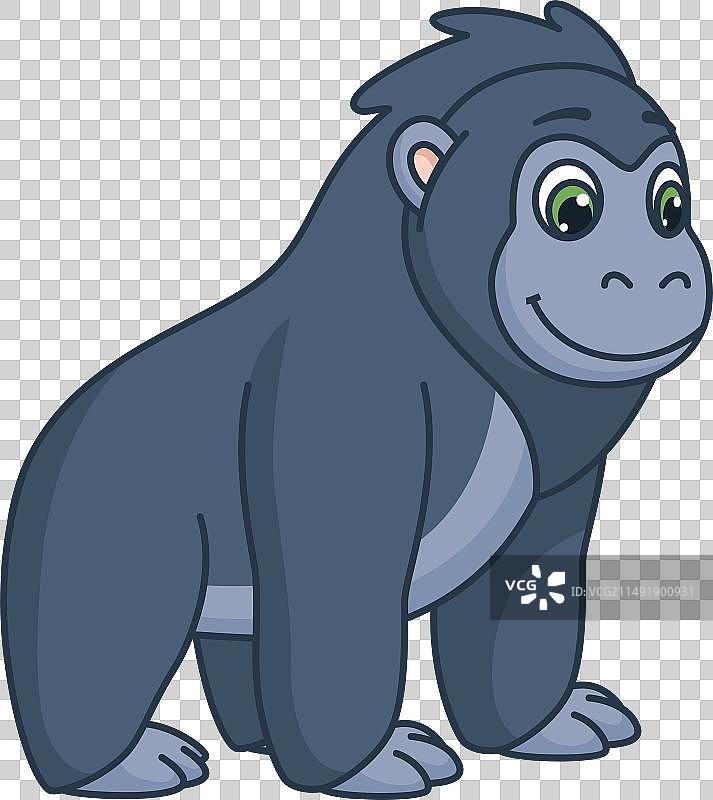 卡通非洲小猩猩图片素材