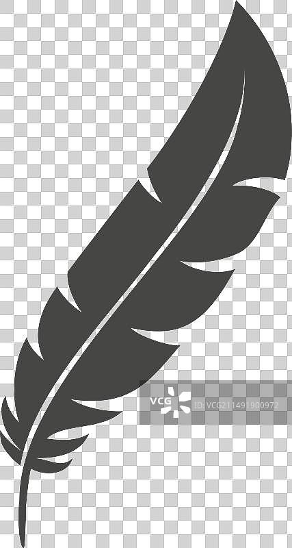 程式化的飞行标志鸟羽黑色图标图片素材