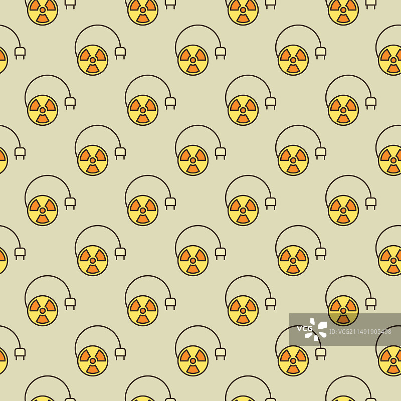 带圆形辐射标志的彩色无缝插头图片素材