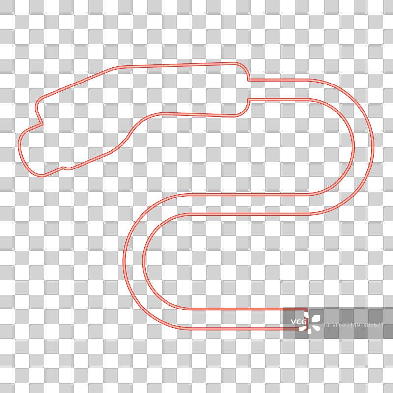 红色霓虹灯电动汽车充电器图片素材