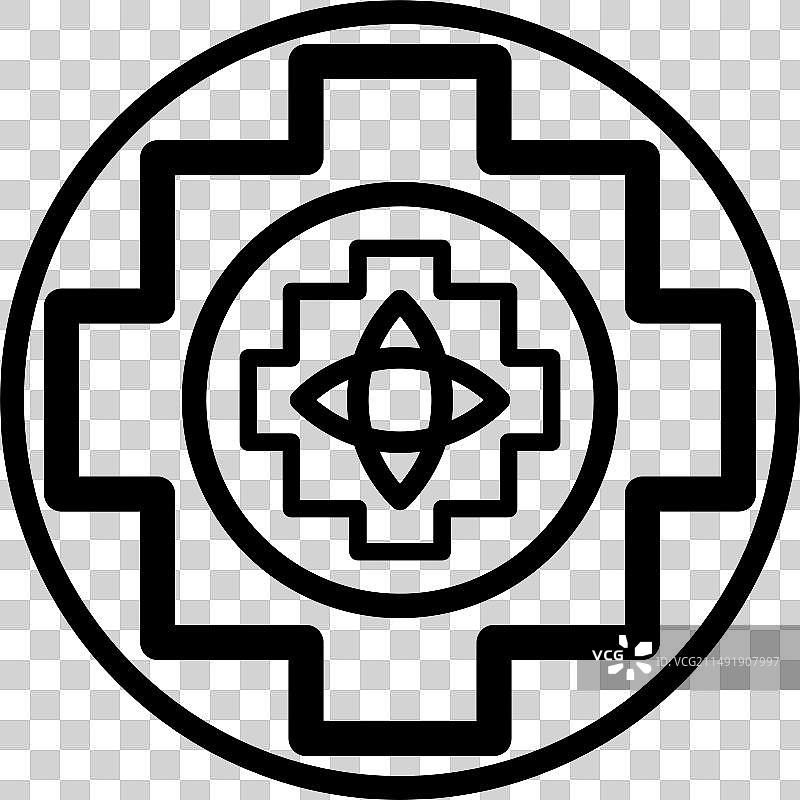 护身符花朵神秘宗教精神符号图片素材