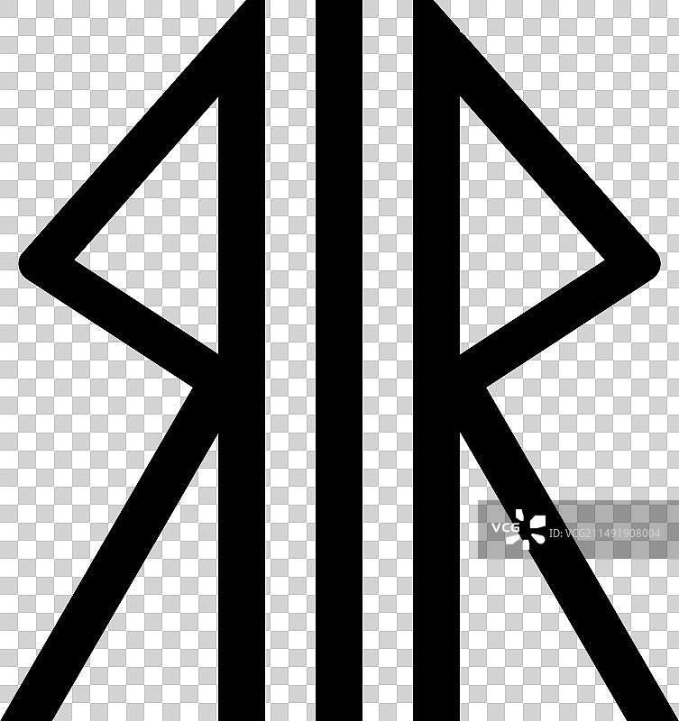 神秘宗教精神符号如尼文字符图案图片素材