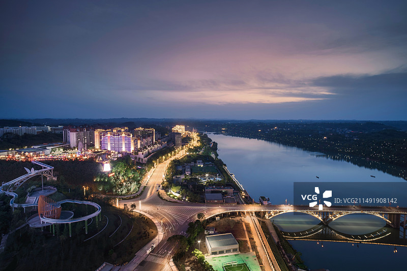 城市夜景图片素材