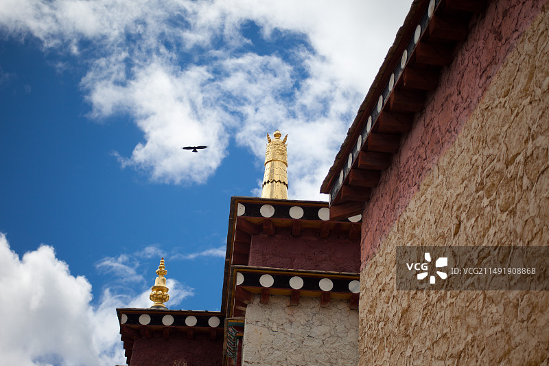 松赞林寺一角图片素材
